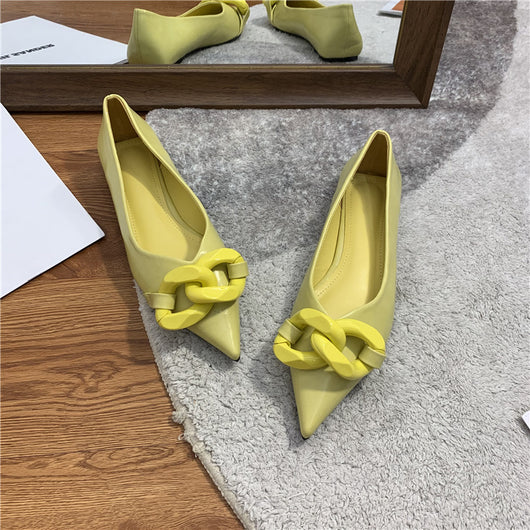 Zapatos Profesionales Planos con Cadena - Comodidad Todo el Día - Image 7