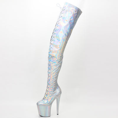 Botas Muslo Tacón Super Alto 20cm - Elegancia Extrema - Image 4