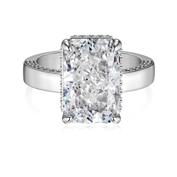 Anillo de Plata 925 con Circonita 8A y Diseño Floral Tallado - Joyería Étnica Premium