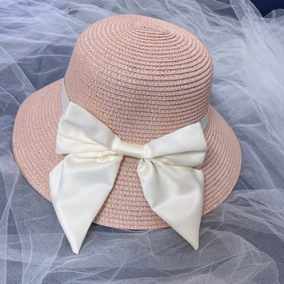 Sombrero de Paja con Moño Simple - Diseño Minimalista Playa - Image 5