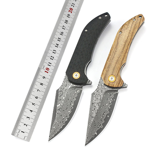 Cuchillo Plegable Mashige Steel Outdoor - Madera de Cebra - Image 16