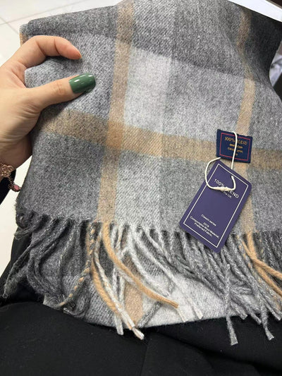 Bufanda Cuadros Lujo Cashmere Unisex - Image 22