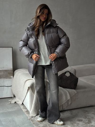 Chaqueta Térmica Acolchada con Capucha y Cierre - Image 24