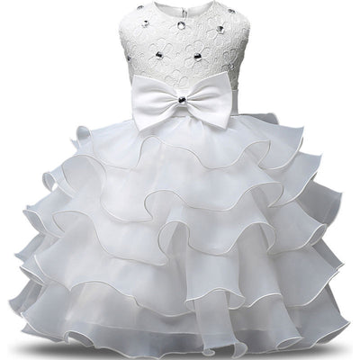 Vestido de Princesa sin Mangas para Niñas - Diseño Pomposo para Bodas y Eventos - Image 4
