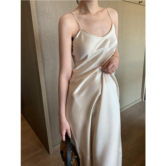 Vestido Slip de Acetato Satinado - Diseño Versátil Ajustable - Image 7