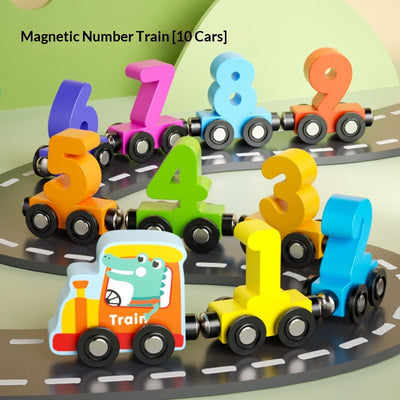 Tren Magnético de Madera con Números - Juguete Educativo para Coordinación y Desarrollo Infantil - Image 6