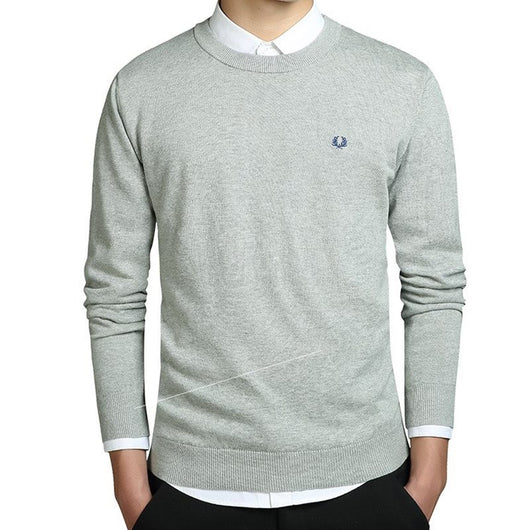 Suéter de Algodón Tejido para Hombre - Jersey Clásico y Versátil