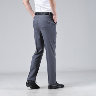 Pantalones Casuales Holgados de Pierna Recta en Colores Sólidos para Hombre