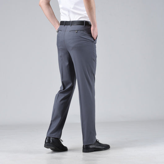 Pantalones Casuales Holgados de Pierna Recta en Colores Sólidos para Hombre