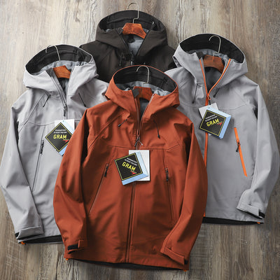 Chaqueta Soft Shell Impermeable y Cortavientos con Capucha
