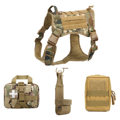 Chaleco Táctico para Perros Grandes Camuflaje - Ropa de Entrenamiento Outdoor - Image 12