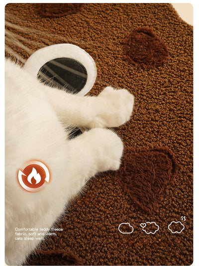 Casa Cama para Gato con Forma de Galleta - Refugio Cálido para Otoño e Invierno - Image 11