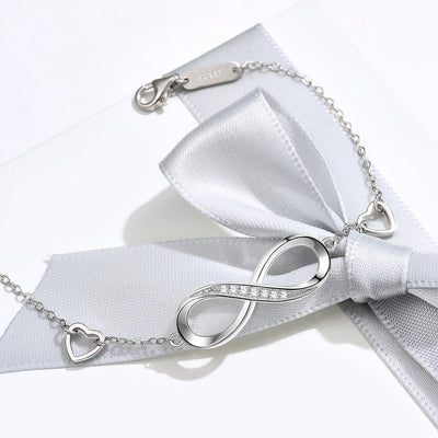 Pulsera de Plata Esterlina 925 con Símbolo de Infinito '8' para Mujer - Image 13