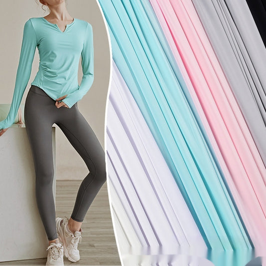 Pantalones Deportivos Ice Silk Transpirables y Elásticos para Yoga y Danza