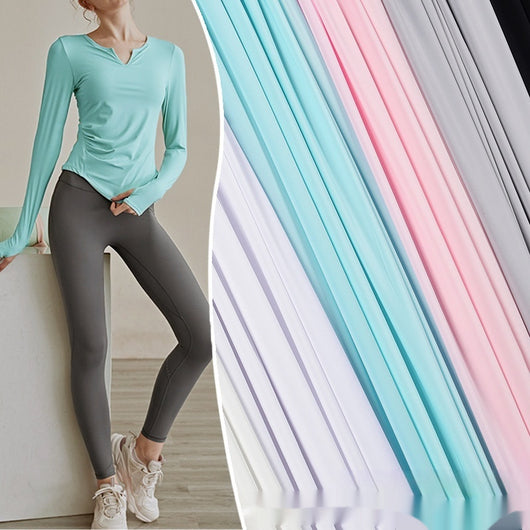 Pantalones Deportivos Ice Silk Transpirables y Elásticos para Yoga y Danza