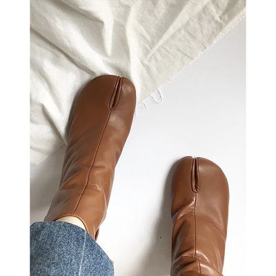 Botas Tobilleras de Tacón Alto con Punta Dividida para Mujer - Image 8