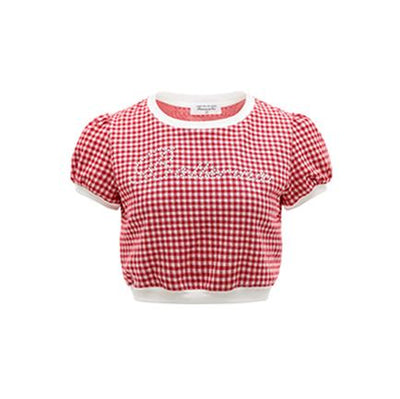 Vestido Halter Cuadros Fresa con Moño - Colección Sweet Plaid - Image 2