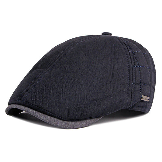 Gorra de Visera para Hombre Adulto - Otoño Invierno Acolchada y Térmica