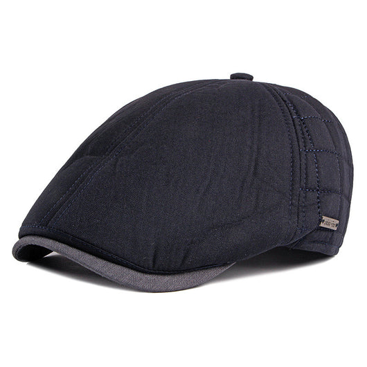 Gorra de Visera para Hombre Adulto - Otoño Invierno Acolchada y Térmica