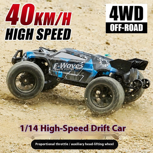 Auto Control Remoto 4x4 Todoterreno de Alta Velocidad con Ruedas Grandes
