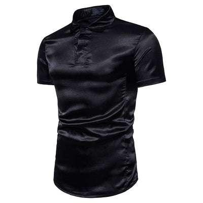 Camisa Casual de Manga Corta Básica para Hombre - Diseño Versátil y Cómodo - Image 11
