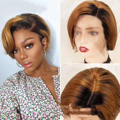Peluca Pixie de Cabello Natural con Encaje Frontal - Image 9