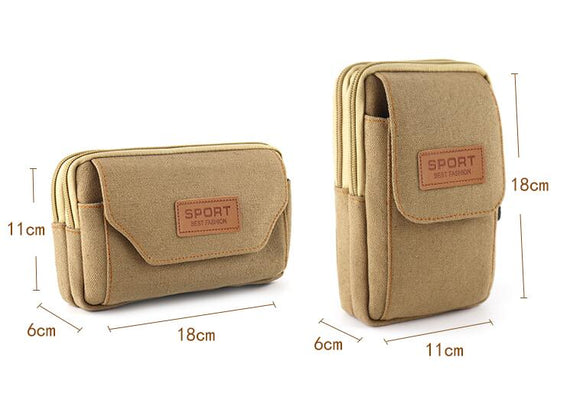 Bolsa Multiusos de Lona para Celular con Correa Colgante