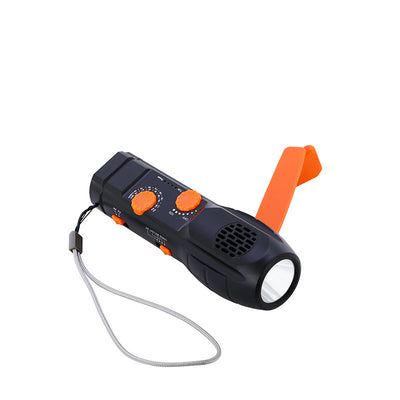 Linterna de Emergencia Multifunción con Radio, Cargador y Manivela Manual - Image 12
