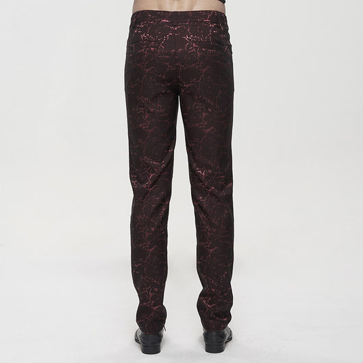 Pantalones de Vestir Rectos para Hombre con Cintura Simulada - Image 6