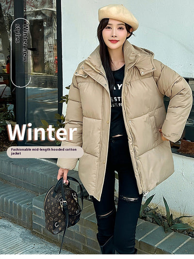 Abrigo Acolchado Estilo Coreano con Capucha - Algodón Premium Británico - Image 17
