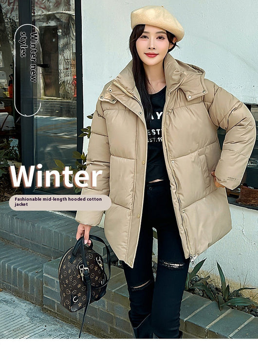 Abrigo Acolchado Estilo Coreano con Capucha - Algodón Premium Británico - Image 17