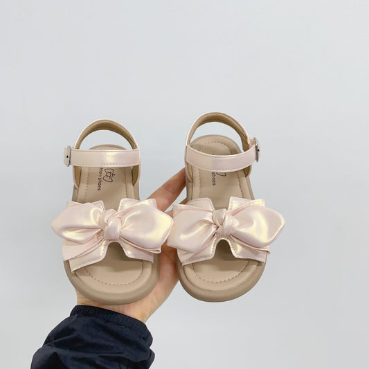 Sandalias para Bebé con Moño y Tira al Tobillo