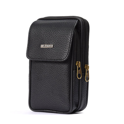 Bolsa de Cintura en Cuero para Hombre - Estilo Casual Outdoor - Image 12
