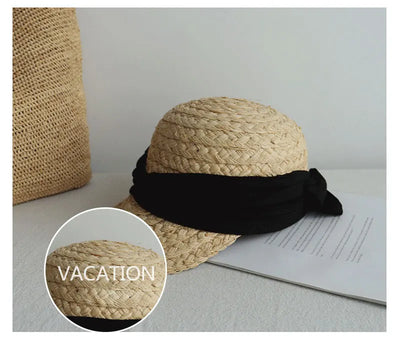 Sombrero de Algodón Plisado con Moño para Mujer - Versátil y Elegante - Image 13