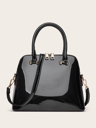 Bolso Tote Brillante para Mujer con Asa de Hombro - Image 9