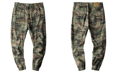 Pantalones Cargo Retro Estilo Japonés con Camuflaje y Corte Tobillero - Image 9