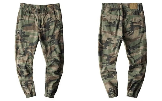 Pantalones Cargo Retro Estilo Japonés con Camuflaje y Corte Tobillero - Image 9