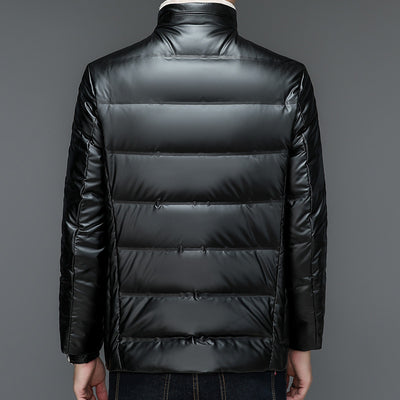 Chaqueta Impermeable con Plumón y Cuello de Lana para Hombre - Image 17