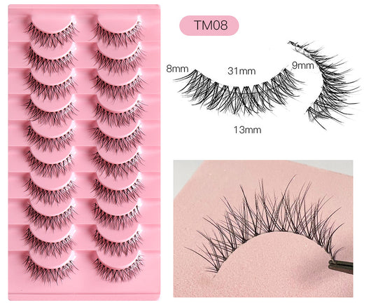 Pestañas Postizas Transparentes con Hilo de Pesca Natural - 10 Pares Efecto Cruzado - Image 31