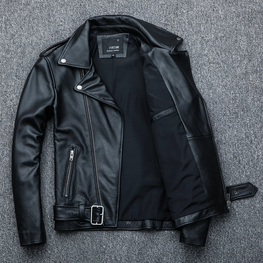 Chaqueta de Cuero Genuino para Motociclista - Image 2