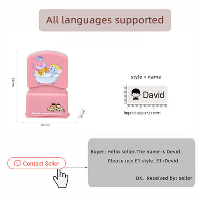 Sellos Personalizados para Ropa Infantil - Mini Sellos Estampadores - Image 8