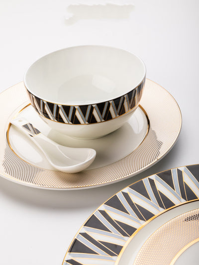 Juego de Vajilla de Porcelana Ósea Nórdica Lujo - Image 28