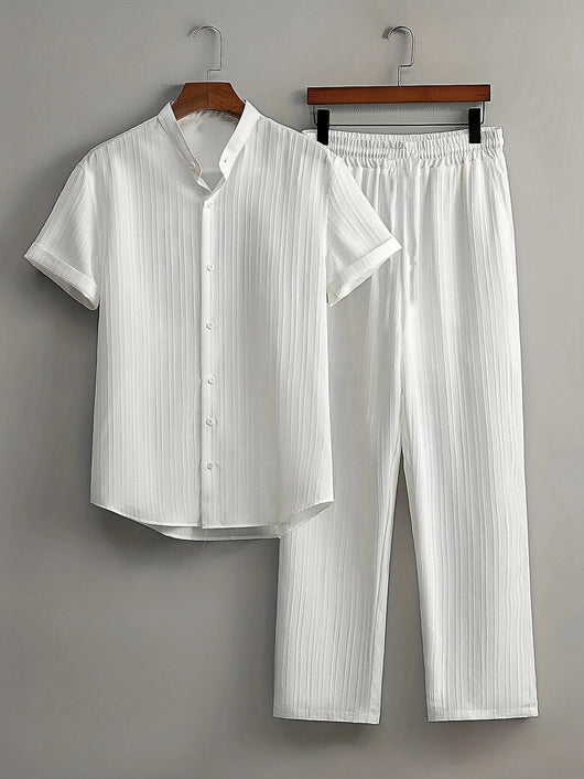 Traje de Playa Multicolor para Hombre - Camisa Casual de Manga Corta - Image 31