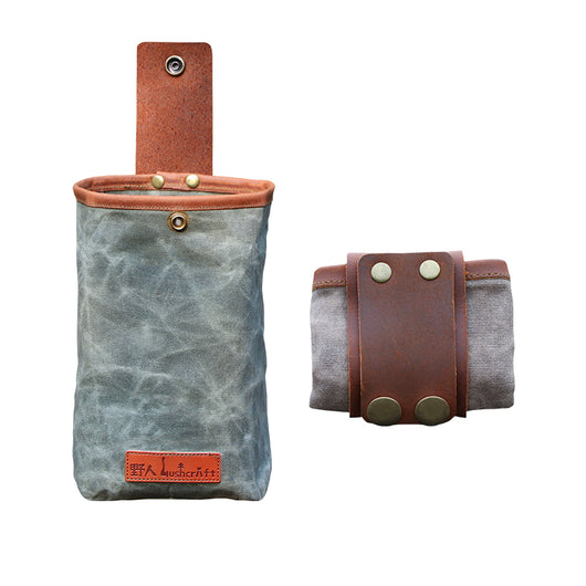 Bolsa de Almacenamiento en Lona de Cuero para Camping y Aventuras al Aire Libre - Image 4