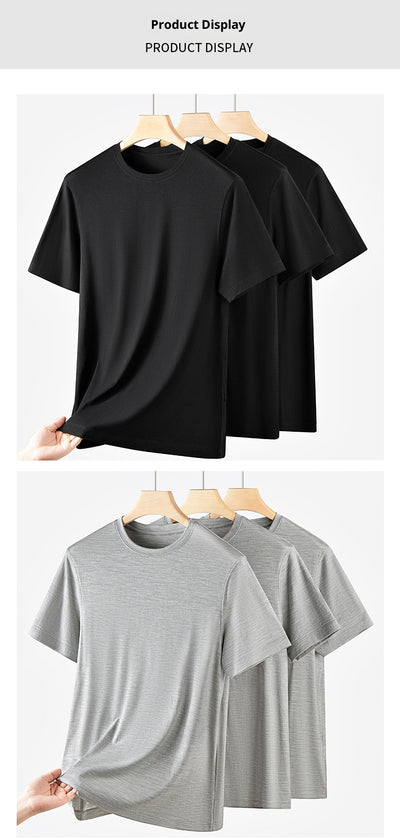 Camiseta de Lana Merino 100% Antimicrobiana para Hombre - Lavable a Máquina - Image 13