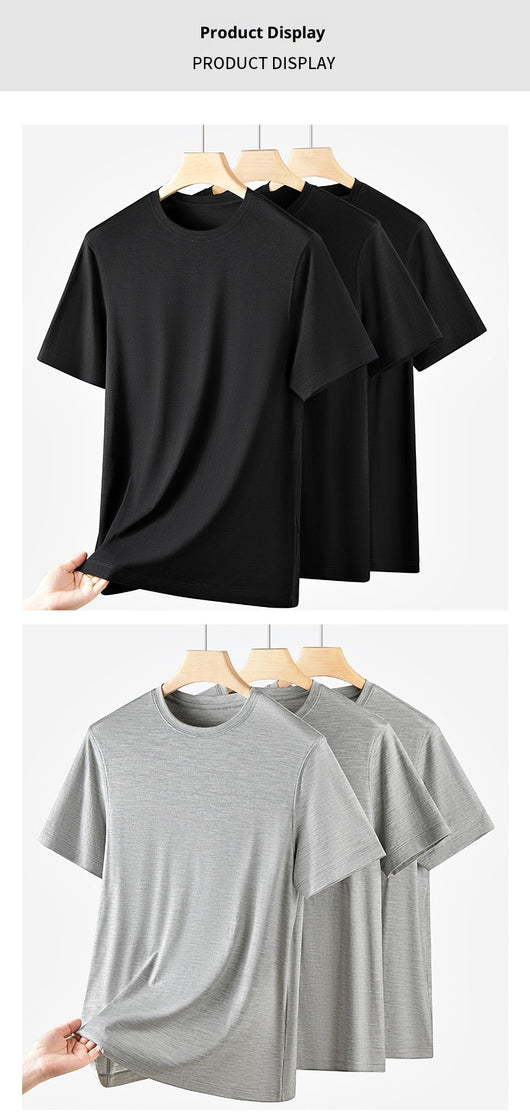 Camiseta de Lana Merino 100% Antimicrobiana para Hombre - Lavable a Máquina - Image 13