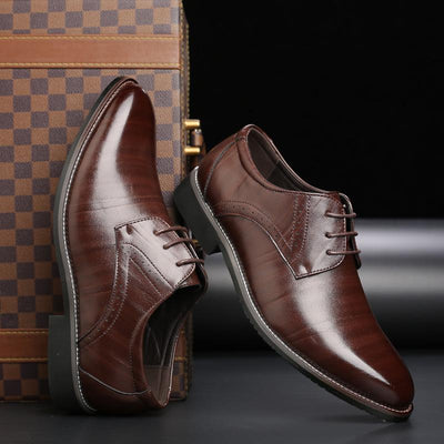 Zapatos de Cuero Británicos Talla Grande para Hombre - Image 3