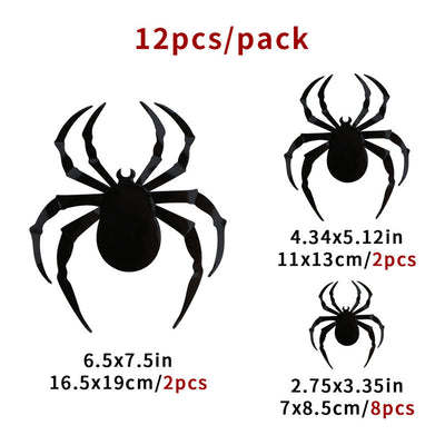 Adhesivos 3D de Murciélagos y Arañas para Halloween - Image 6