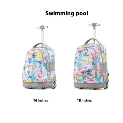 Mochila Escolar Trolley Estilo Coreano para Niños y Estudiantes - Image 15