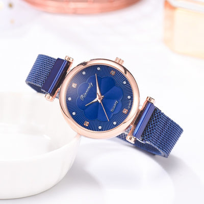 Set de Reloj para Dama con Correa de Malla de Aleación y Brazalete - Image 39